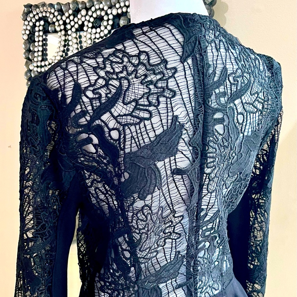 Lace zip up fitted Jacket